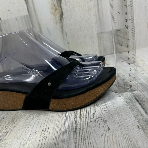 UGG Women's Azure Wedge Platform Thong Slide Sandals #133 - Picture 7 of 12